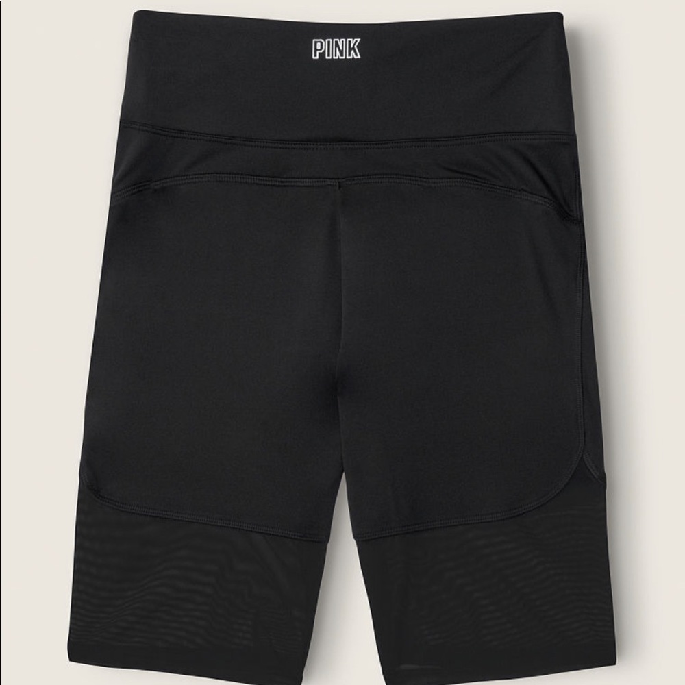 PINK Mesh Biker Shorts - Size: Medium